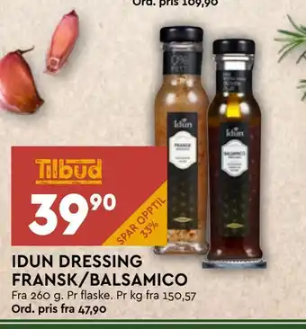Coop Mega Idun dressing fransk /balsamico tilbud