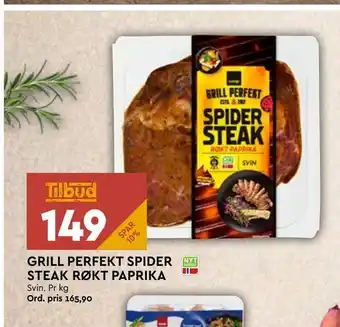 Coop Mega Grill perfekt spider steak røkt paprika tilbud