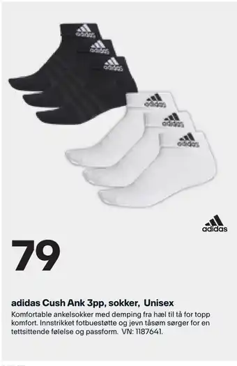 XXL Sport adidas Cush Ank 3pp, sokker, Unisex tilbud