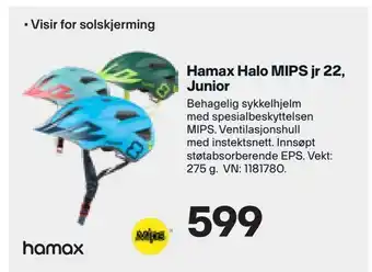 XXL Sport Hamax Halo MIPS jr 22, Junior tilbud