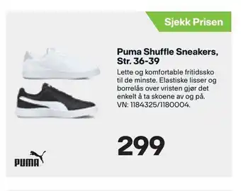 XXL Sport Puma Shuffle Sneakers, Str. 36-39 tilbud