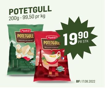 Holdbart POTETGULL tilbud