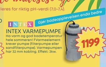 Extra Leker Intex varmepumpe tilbud