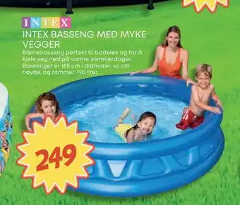 Extra Leker Intex basseng med myke vegger tilbud