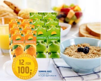 Coop Obs Sunniva juice tilbud