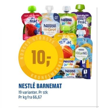 Coop Obs Nestlé barnemat tilbud