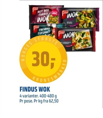 Coop Obs Findus wok tilbud