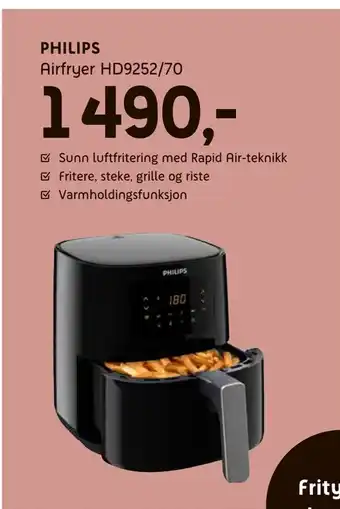 ELON Philips Airfryer HD9252/70 tilbud