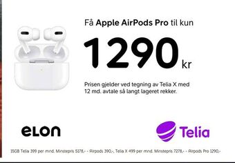 Apple AirPods 2 tilbud hos ELON