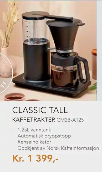 Classic tall kaffetrakter