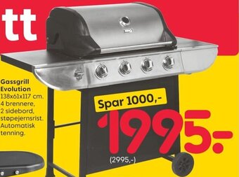 Rusta Gassgrill evolution tilbud