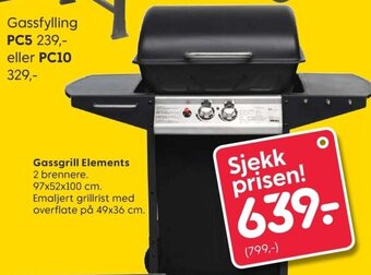 Rusta Gassgrill elements tilbud