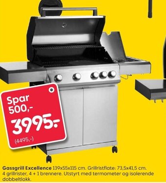 Rusta Gassgrill excellence tilbud
