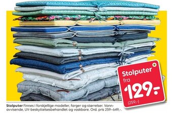 Rusta Stolputer tilbud