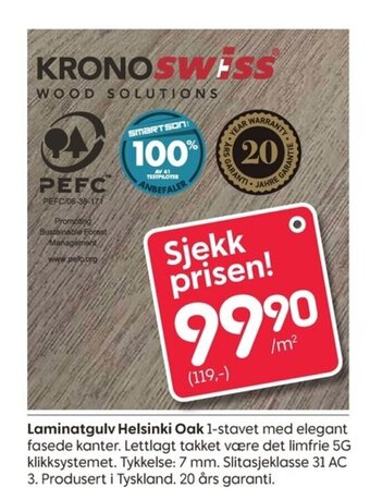 Laminatgulv helsinki oak