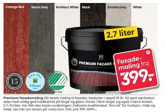 Rusta Premium fasademaling tilbud