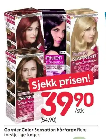 Rusta Garnier color sensaton hårfarge tilbud