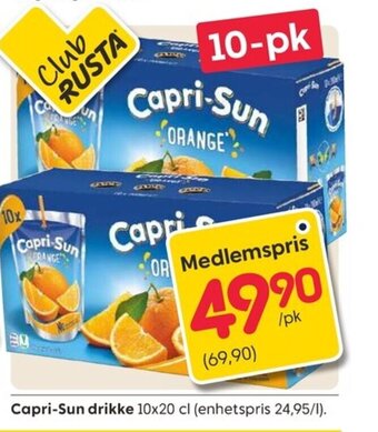 Rusta Capri-sun drikke tilbud
