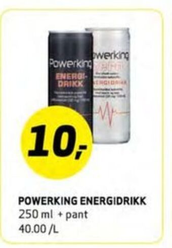 Bunnpris Powerking energidrikk tilbud