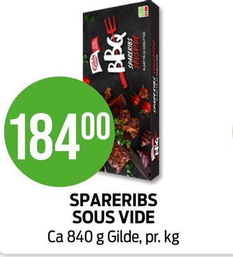 Kiwi Spareribs Sous Vide tilbud