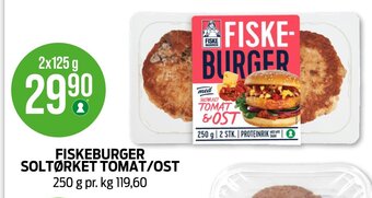 Kiwi Fiskeburger Soltørket Tomat/Ost tilbud