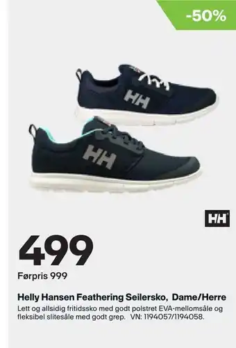 XXL Sport Helly Hansen Feathering Seilersko, Dame/Herre tilbud
