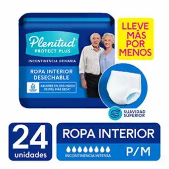 InkaFarma Ropa interior desechable plenitud protect plus talla m - bolsa 24 un oferta