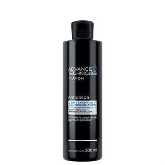 Avon Advance techniques shampoo y acondicionador 2 en 1 anticaspa con piritionato de zinc 300 ml oferta