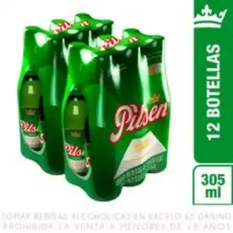 Metro Twelvepack cerveza pilsen callao botella 305ml oferta