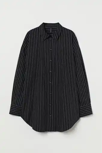 H&M Blusa oversize de algodón oferta