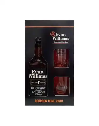 Sumon Licores Pack whiskey evan williams bourbon 750ml vasos oferta
