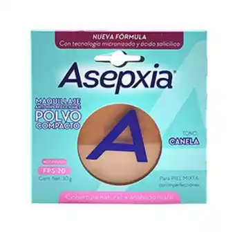 Mifarma Maquillaje en polvo anti-imperfecciones asepxia tono canela - 10 g oferta