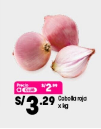 Plaza Vea Cebolla Roja oferta