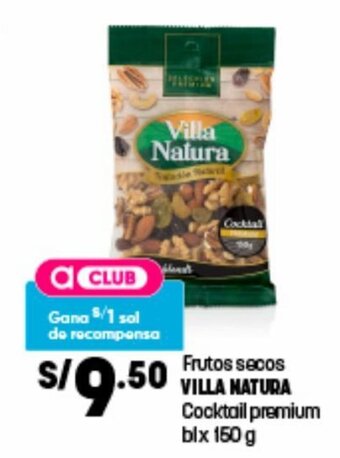 Plaza Vea Frutos Secos Villa Natura Cocktail Premium 150g oferta
