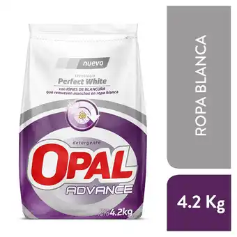 Tottus Detergente pvo opal advance ropa blanca bolx4.2kg oferta