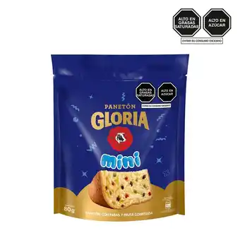 Tottus Panetón mini bolsa gloria 80 gr oferta