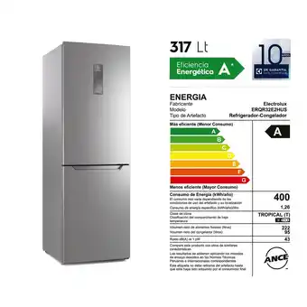 Tottus Refrigeradora bf 317lt erqr32e2hus oferta