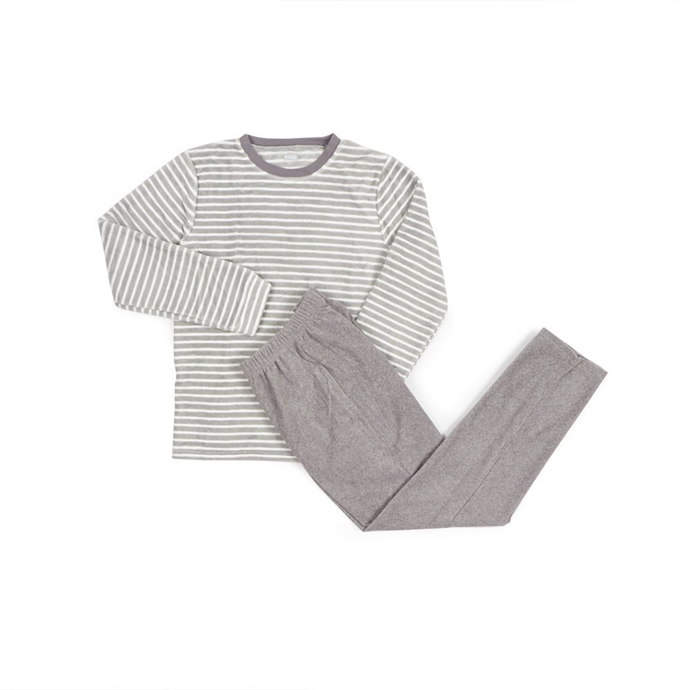 Tottus Pijama coral niño talla 10 gris oferta