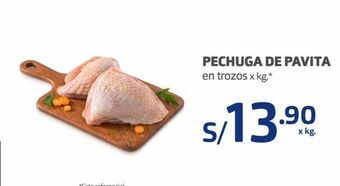 Makro Pechuga de pavita en trozos x kg oferta