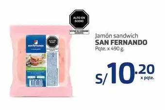 Makro Jamón sandwich san fernando pqte. x 490 g oferta