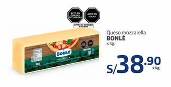 Makro Queso mozzarella bonlé x kg. oferta