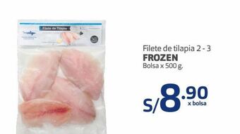 Makro Filete de tilapia 2 - 3 frozen bolsa x 500 g. oferta