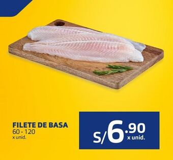 Makro Filete de basa 60 - 120 x unid. oferta