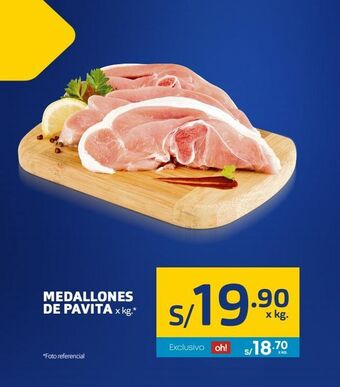 Makro Medallones de pavita x kg oferta
