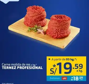 Makro Carne molida de res x kg. ternez profesional oferta