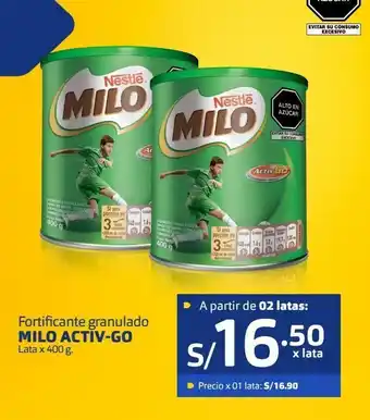Makro Fortificante granulado milo activ-go lata x 400 g oferta