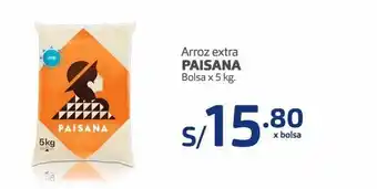 Makro Arroz extra paisana bolsa x 5 kg oferta