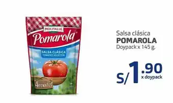 Makro Salsa clásica pomarola doypack x 145 g. oferta