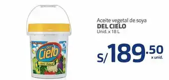 Makro Aceite vegetal de soya del cielo unid. x 18 l oferta