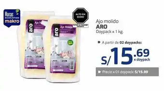 Makro Ajo molido aro doypack x 1 kg. oferta